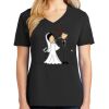 Ladies Core Cotton V-Neck Tee Thumbnail